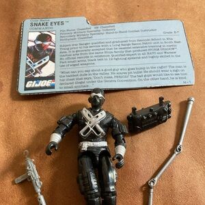 Snake Eyes Commando GI Joe Figure with 3 accessories